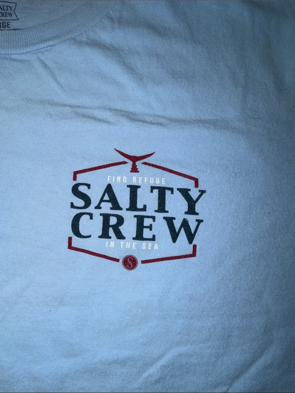 Salty Crew light blue Short Sleeve Logo t shirt